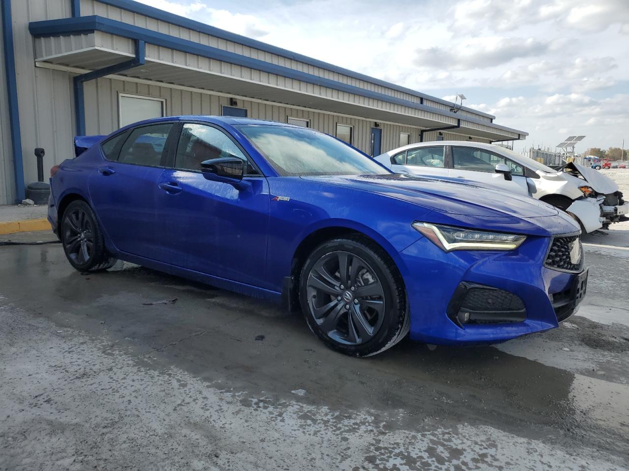 2021 Acura TLX VIN 19UUB5F50MA003414 Copart auction photo, rear end damage thumbnail 4