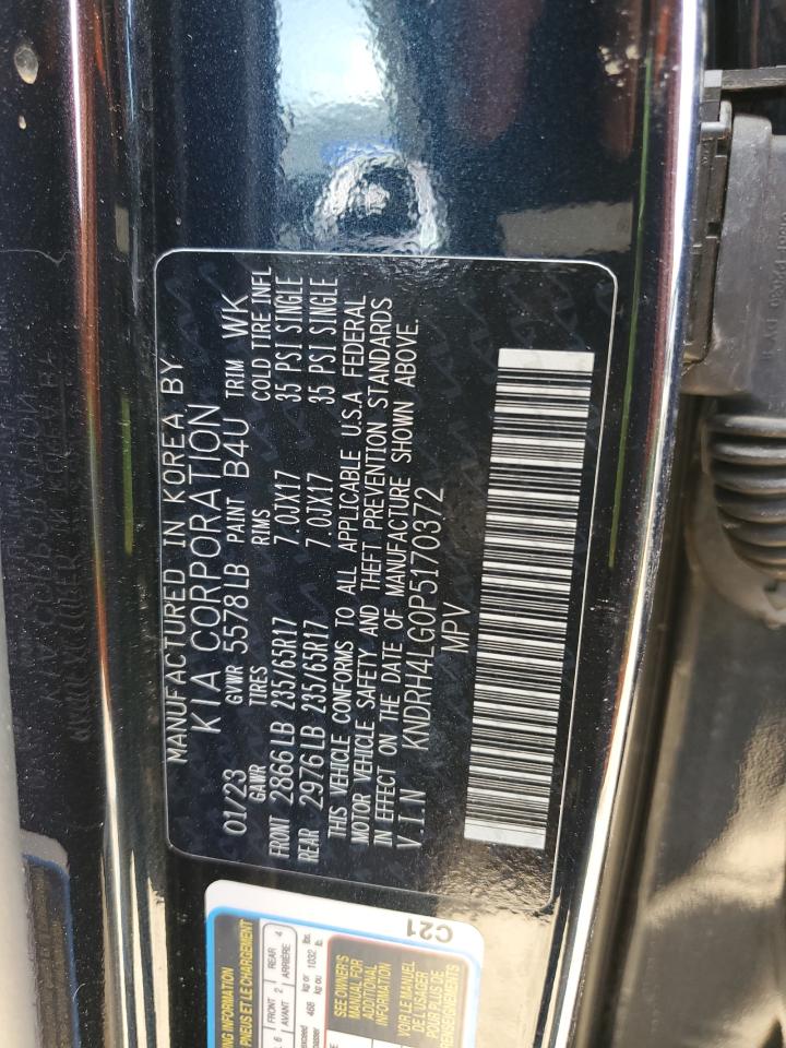 2023 KIA Sorento VIN KNDRH4LG0P5170372 Copart auction photo, front end damage thumbnail 15