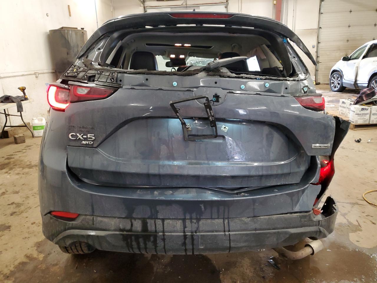 2022 Mazda CX-5 VIN JM3KFBCM8N0544486 Copart auction photo, all over damage thumbnail 6