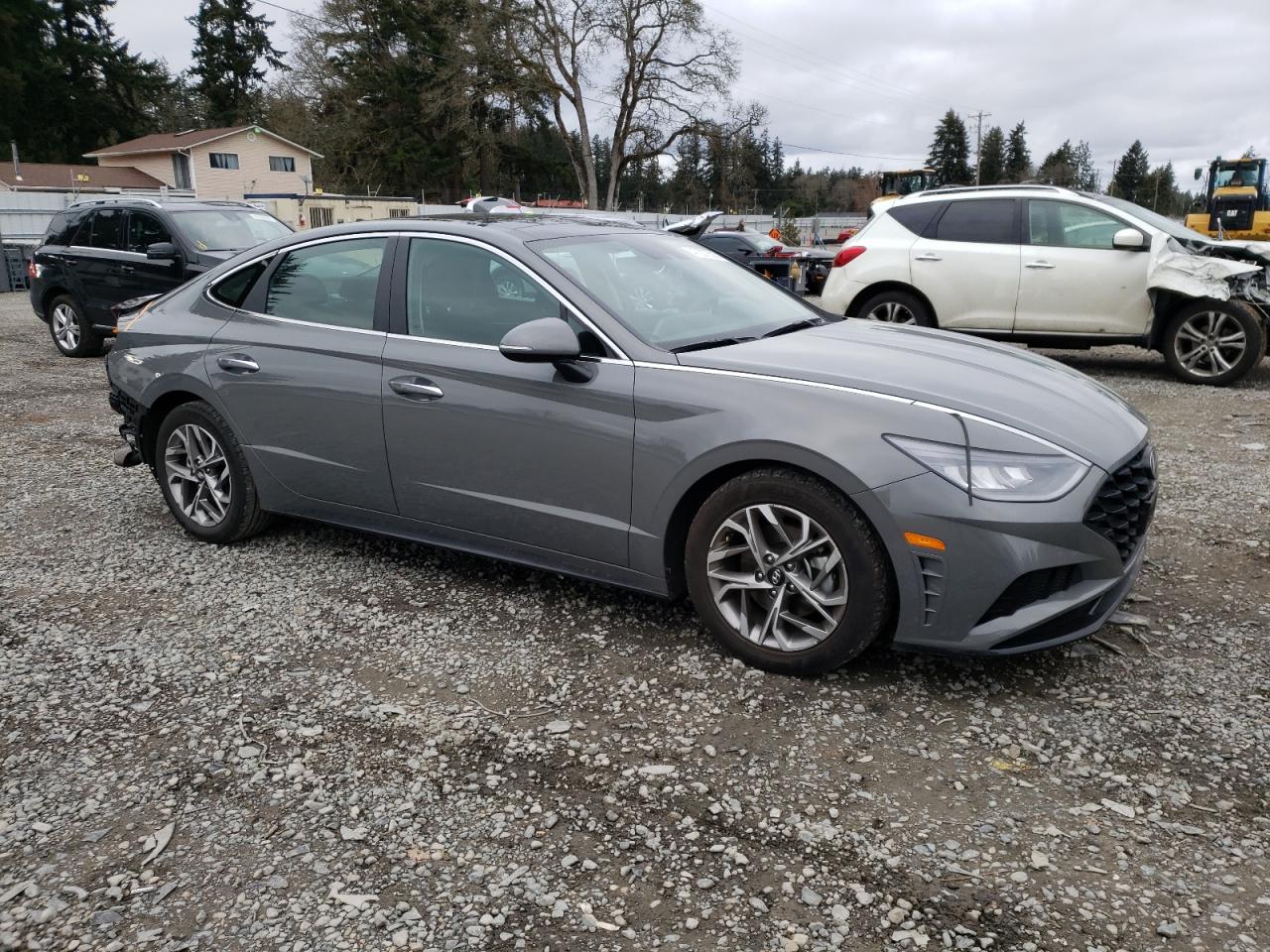 2022 Hyundai Sonata VIN KMHL14JA5NA167718 Copart auction photo, rear end damage thumbnail 4