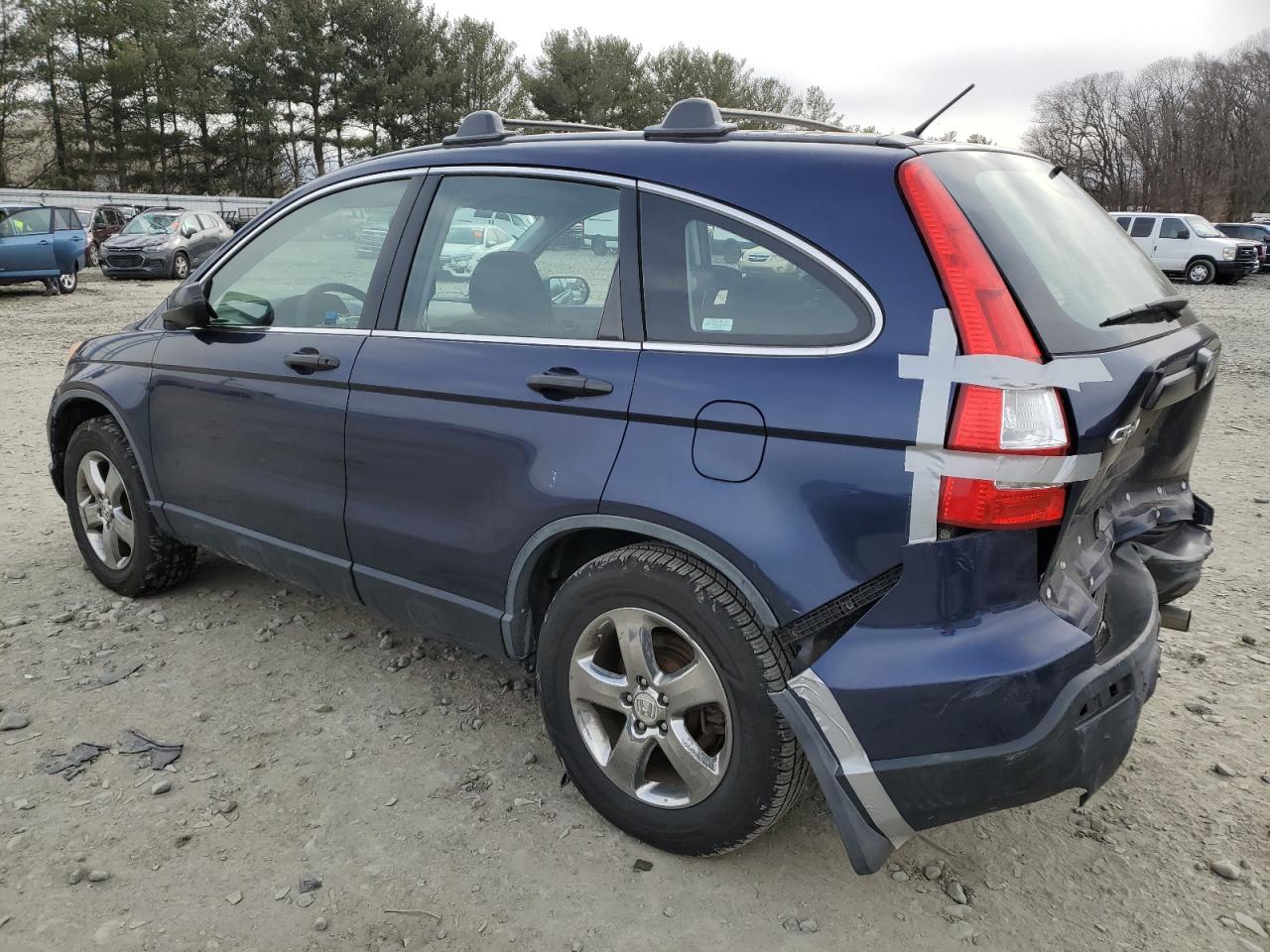2007 Honda CR-V VIN JHLRE483X7C014028 Copart auction photo, rear end damage thumbnail 2