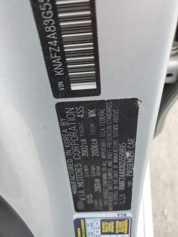 2016 KIA Forte VIN KNAFZ4A83G5550895 Copart auction photo, front end / side damage thumbnail 12