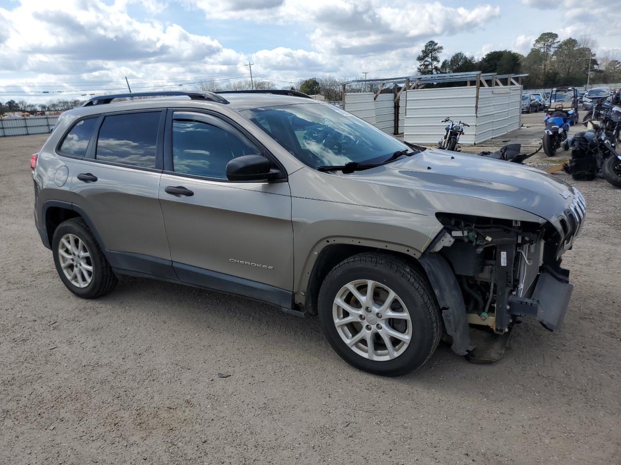 2016 Jeep Grand Cherokee VIN 1C4PJLAB9GW371338 Copart auction photo, front end / side damage thumbnail 4