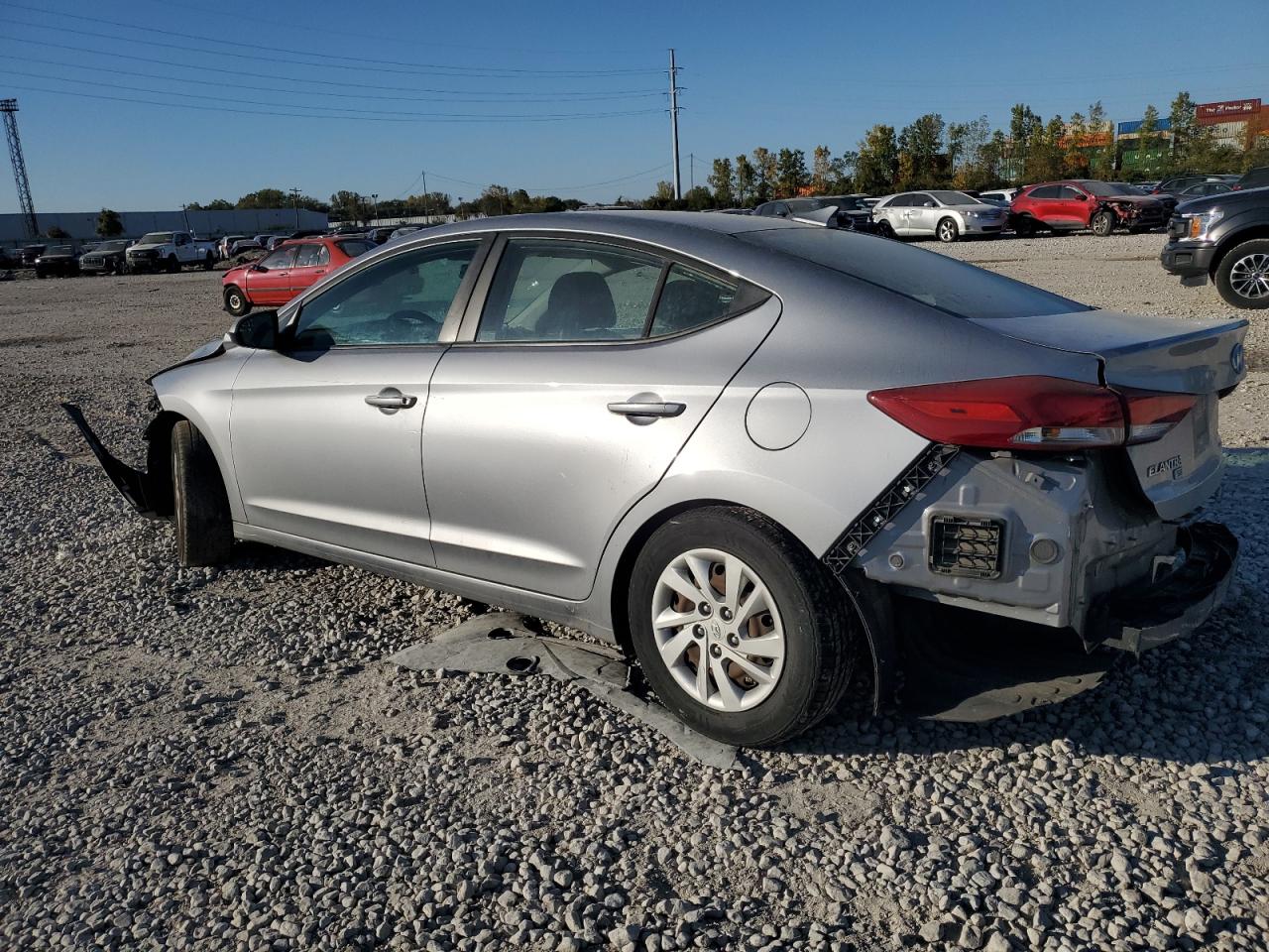 2017 Hyundai Elantra VIN 5NPD74LF7HH158015 Copart auction photo, front end damage thumbnail 2