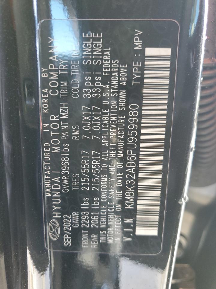 2023 Hyundai Kona VIN KM8K32AB6PU959980 Copart auction photo, front end / minor dent/scratches damage thumbnail 13