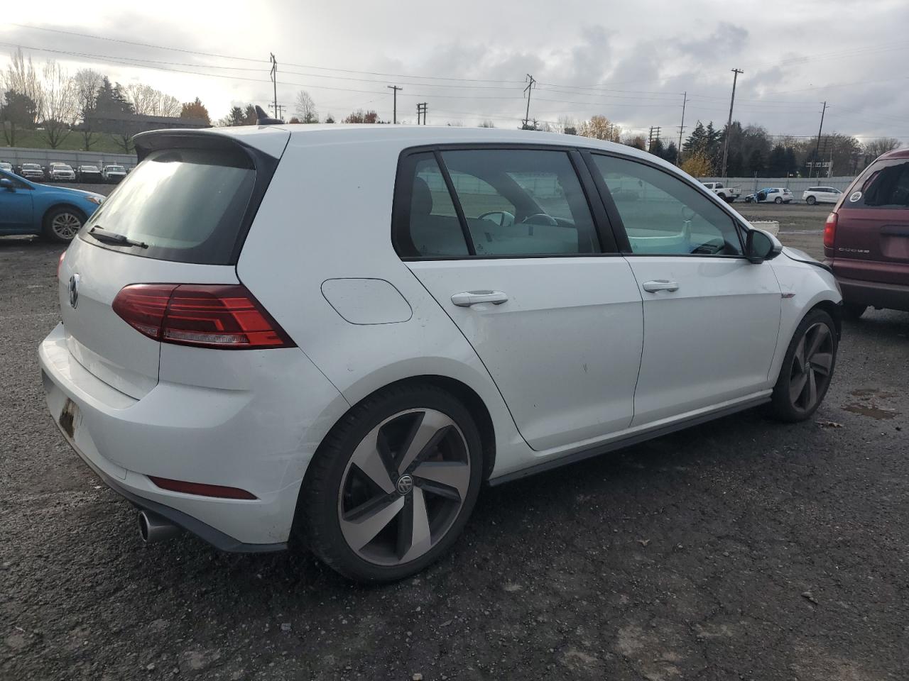 2020 Volkswagen GTI VIN 3VW6T7AU1LM004097 Copart auction photo, front end damage thumbnail 3