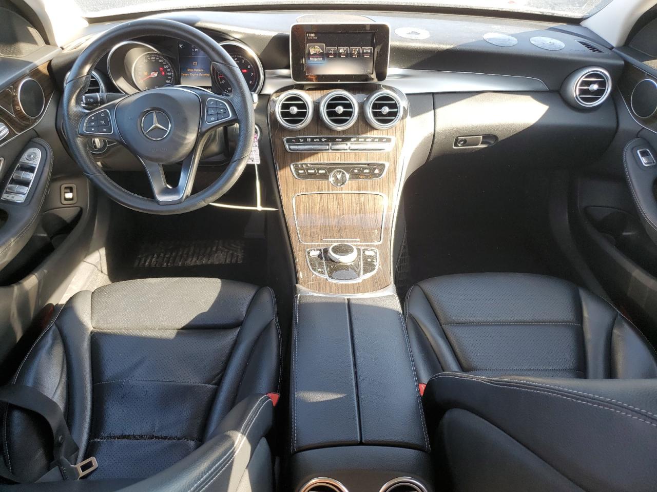 2017 Mercedes-Benz C-klasse VIN 55SWF4JB1HU213390 Copart auction photo, front end / rear end damage thumbnail 8