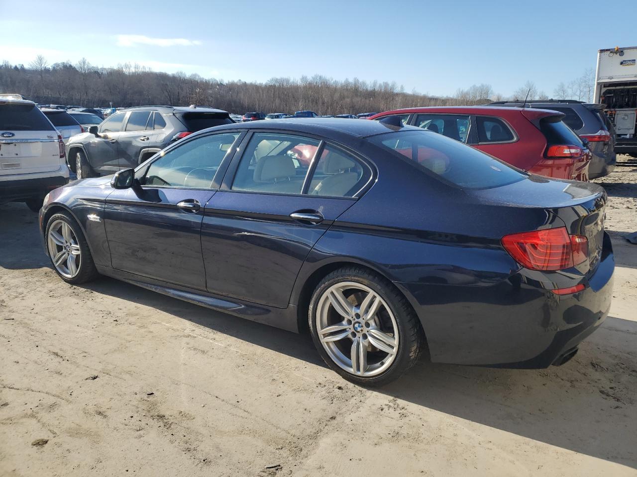 2014 BMW 5er VIN WBAKP9C52ED692341 Copart auction photo, rear end / mechanical damage thumbnail 2