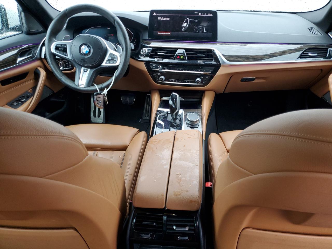 2022 BMW 5er VIN WBA53BH01NWX39246 Copart auction photo, front end / minor dent/scratches damage thumbnail 8