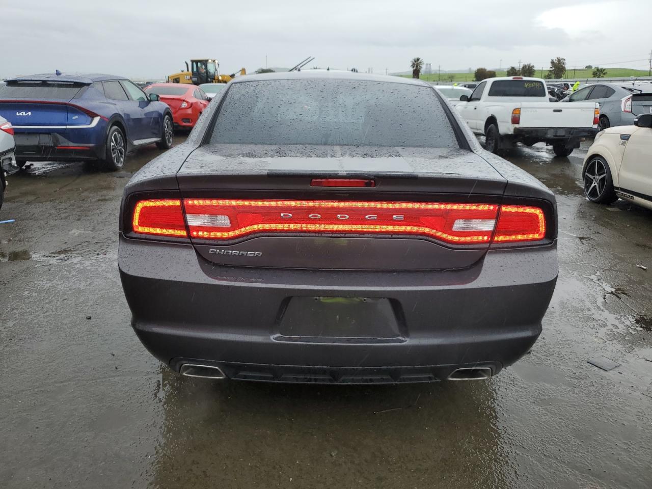 2014 Dodge Charger VIN 2C3CDXBG8EH314328 Copart auction photo, front end / side damage thumbnail 6