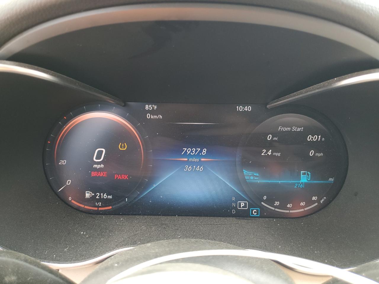 2021 Mercedes-Benz C-klasse VIN W1KWF8DB5MR632714 Copart auction photo, vandalism / side damage thumbnail 9