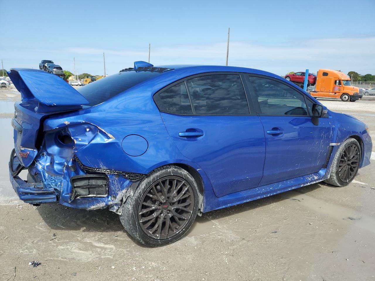 2016 Subaru WRX VIN JF1VA2M63G9814961 Copart auction photo, rear end / minor dent/scratches damage thumbnail 3