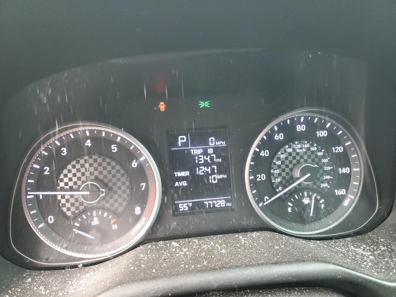 2019 Hyundai Elantra VIN 5NPD74LF2KH433104 Copart auction photo, top/roof damage thumbnail 9