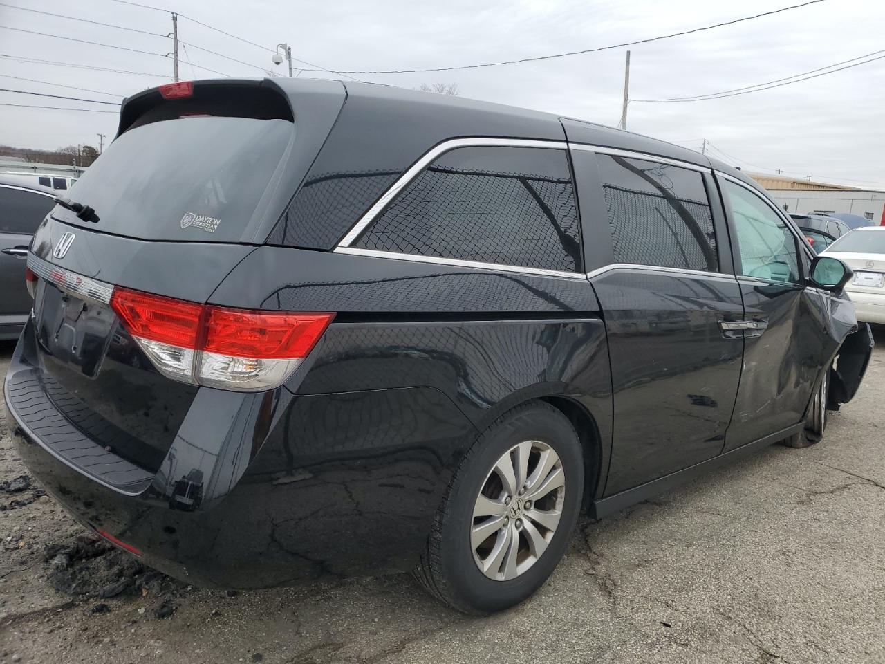 2016 Honda Odyssey VIN 5FNRL5H6XGB089835 Copart auction photo, front end / side damage thumbnail 3