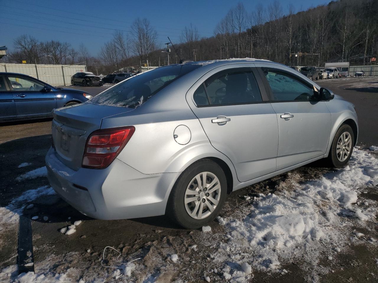 2017 Chevrolet Sonic VIN 1G1JB5SH1H4165079 Copart auction photo, rear end / side damage thumbnail 3