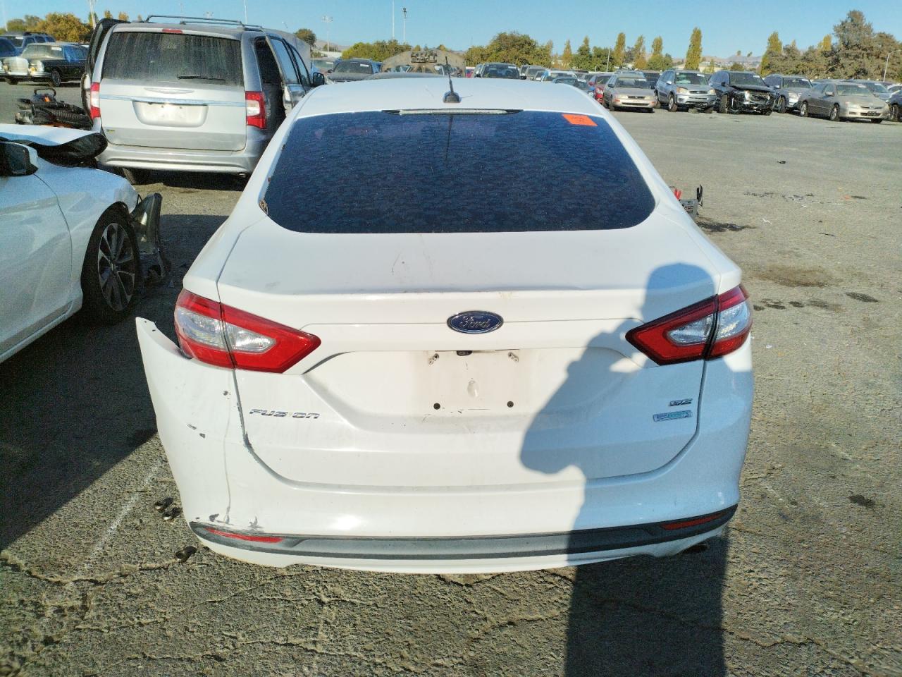 2016 Ford Fusion VIN 3FA6P0HDXGR389579 Copart auction photo, front end / rear end damage thumbnail 6