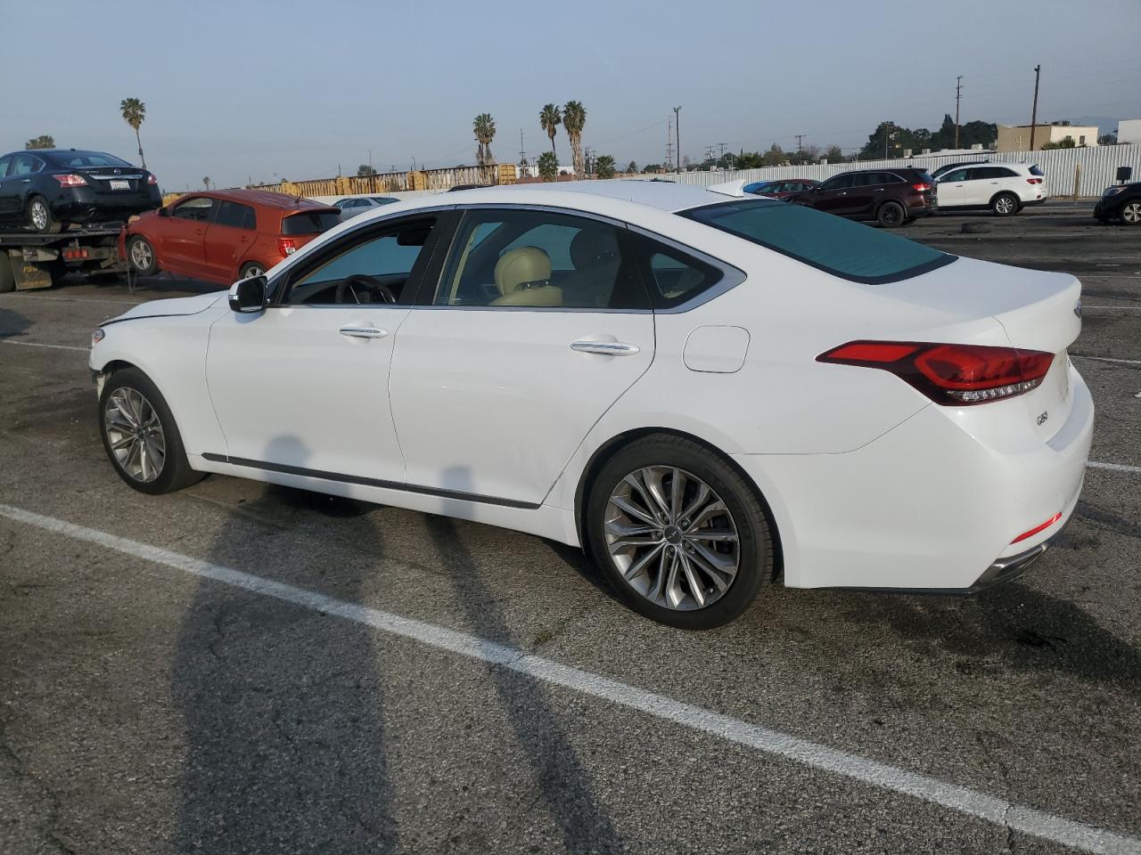 2017 Genesis G80 VIN KMHGN4JE3HU196064 Copart auction photo, front end / minor dent/scratches damage thumbnail 2