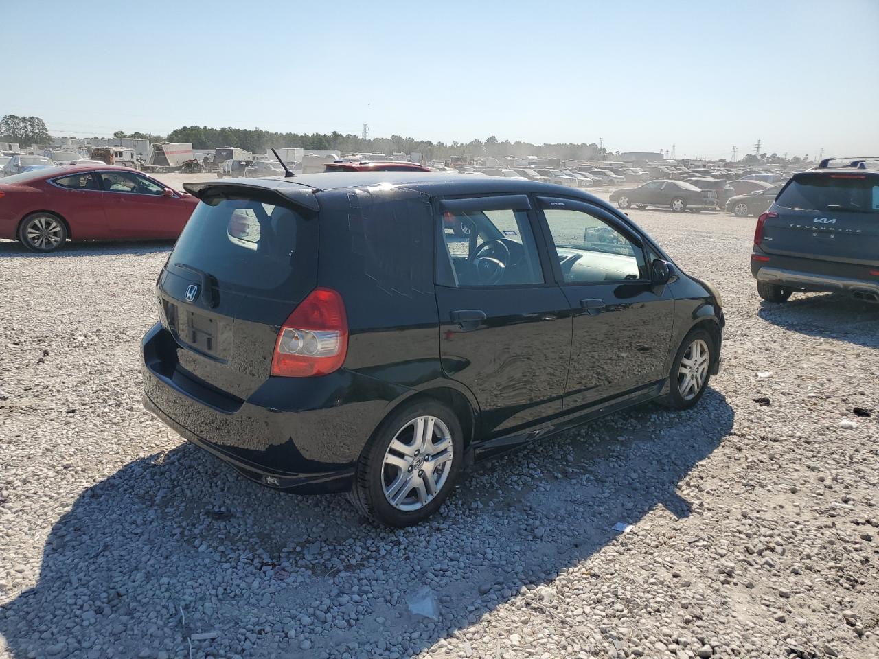 2008 Honda Fit VIN JHMGD38668S049702 Copart auction photo, side damage thumbnail 3