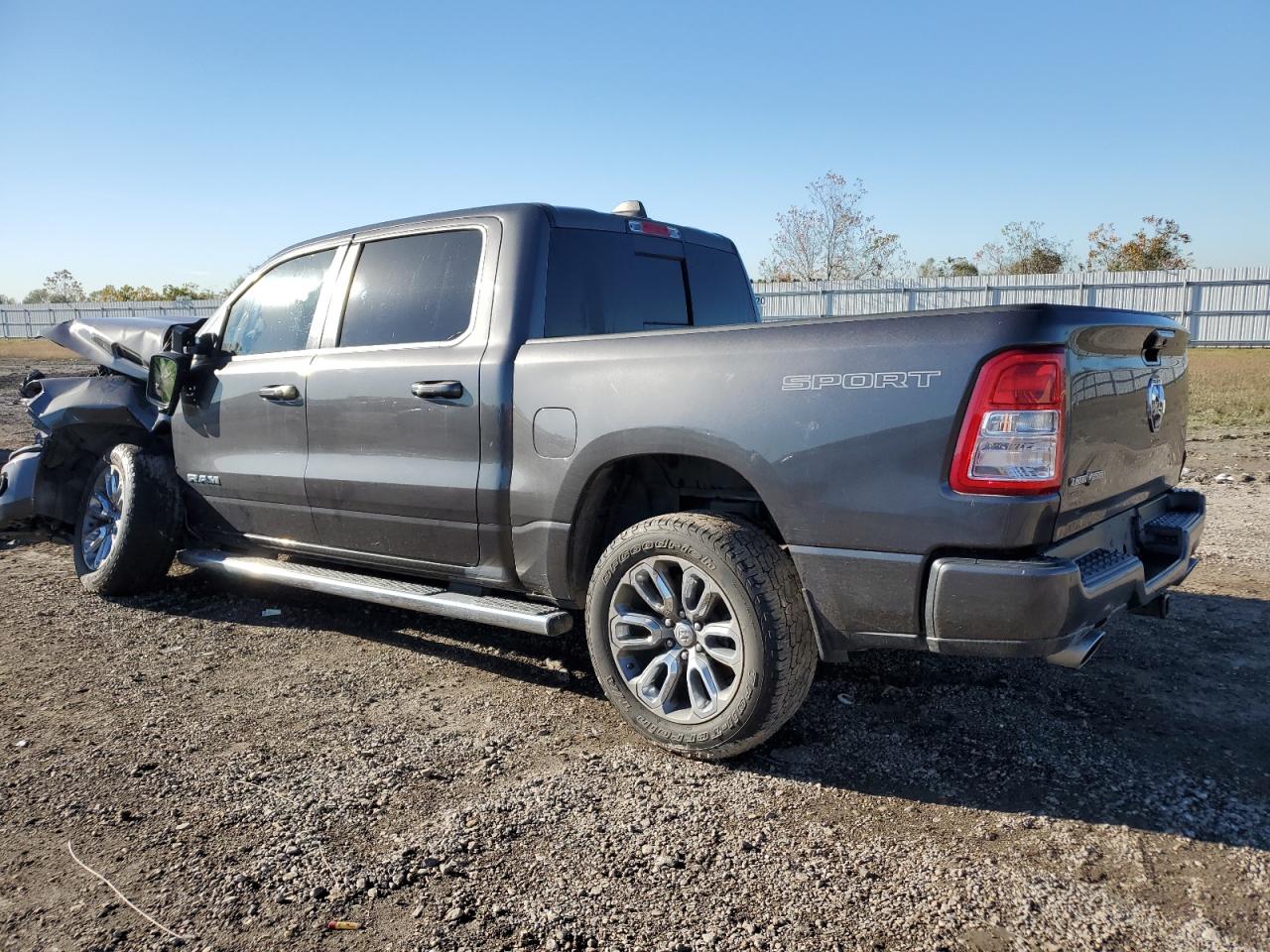 2020 RAM 1500 VIN 1C6RREFM0LN251037 Copart auction photo, front end / side damage thumbnail 2