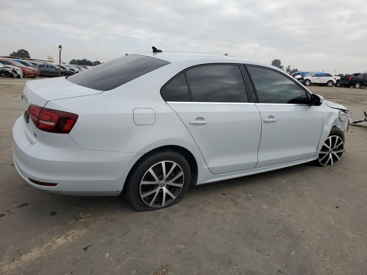 2017 Volkswagen Jetta VIN 3VWDB7AJ6HM346989 Copart auction photo, front end / side damage thumbnail 3