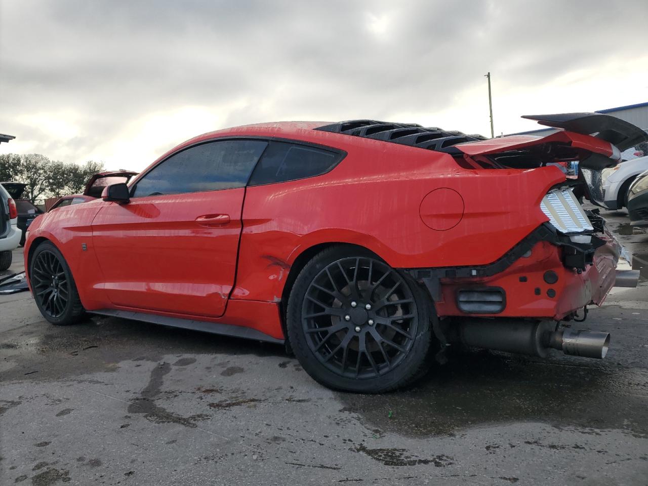 2017 Ford Mustang VIN 1FA6P8AM0H5339285 Copart auction photo, rear end / side damage thumbnail 2
