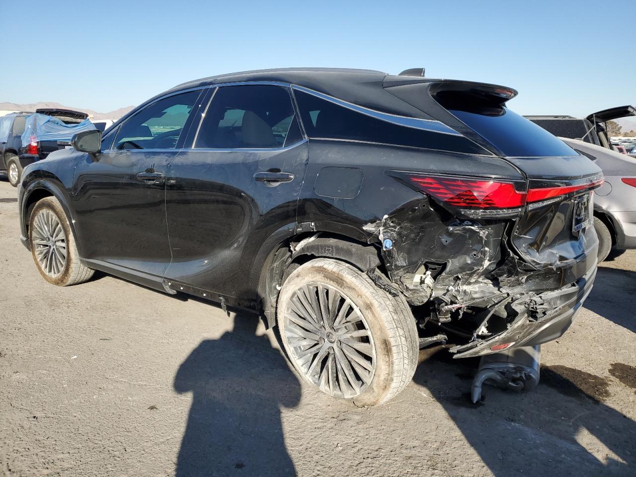 2025 Lexus RX VIN 2T2BBMCA3SC066299 Copart auction photo, rear end / side damage thumbnail 2