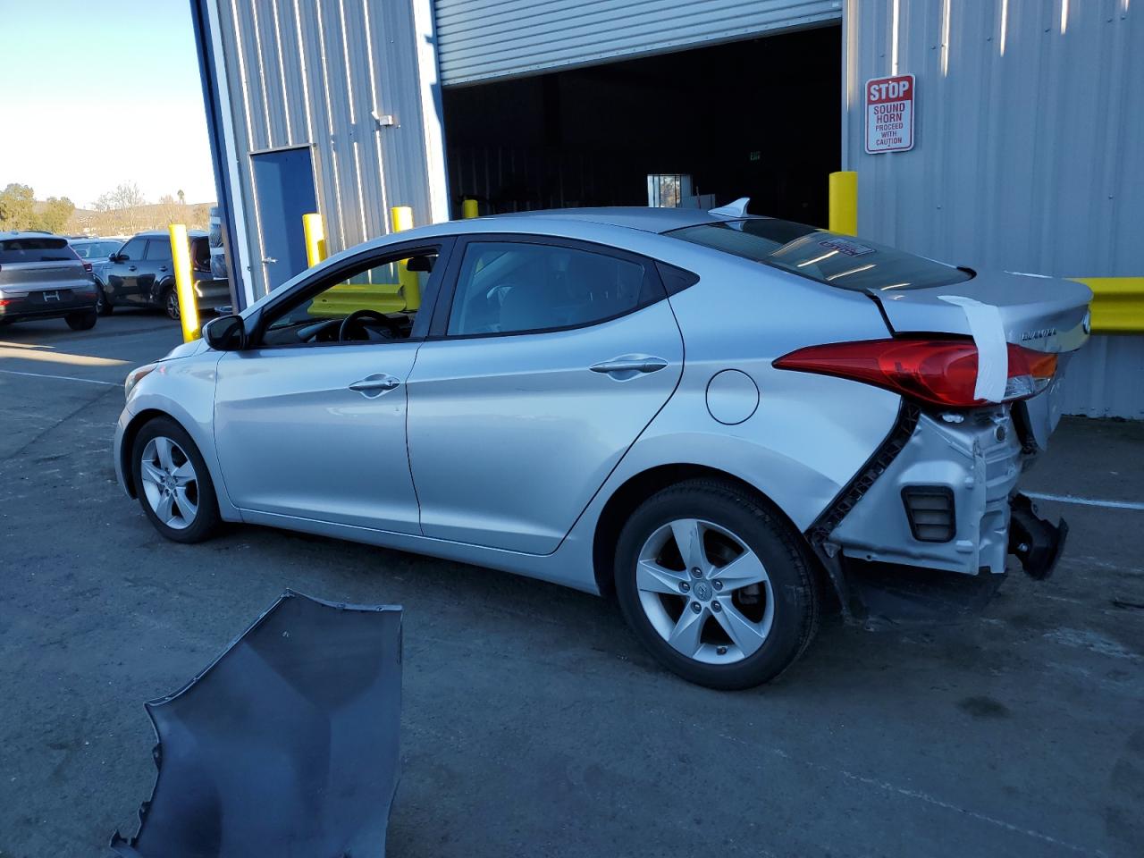 2013 Hyundai Elantra VIN 5NPDH4AE2DH344160 Copart auction photo, all over damage thumbnail 2