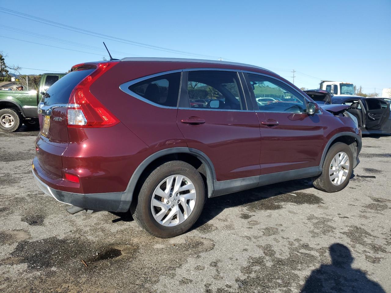 2015 Honda CR-V VIN 2HKRM4H71FH626804 Copart auction photo, front end damage thumbnail 3
