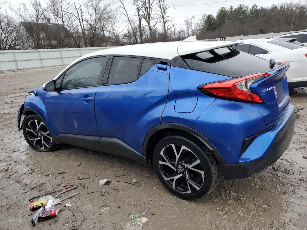 2018 Toyota C-HR VIN NMTKHMBX7JR014347 Copart auction photo, front end / side damage thumbnail 2