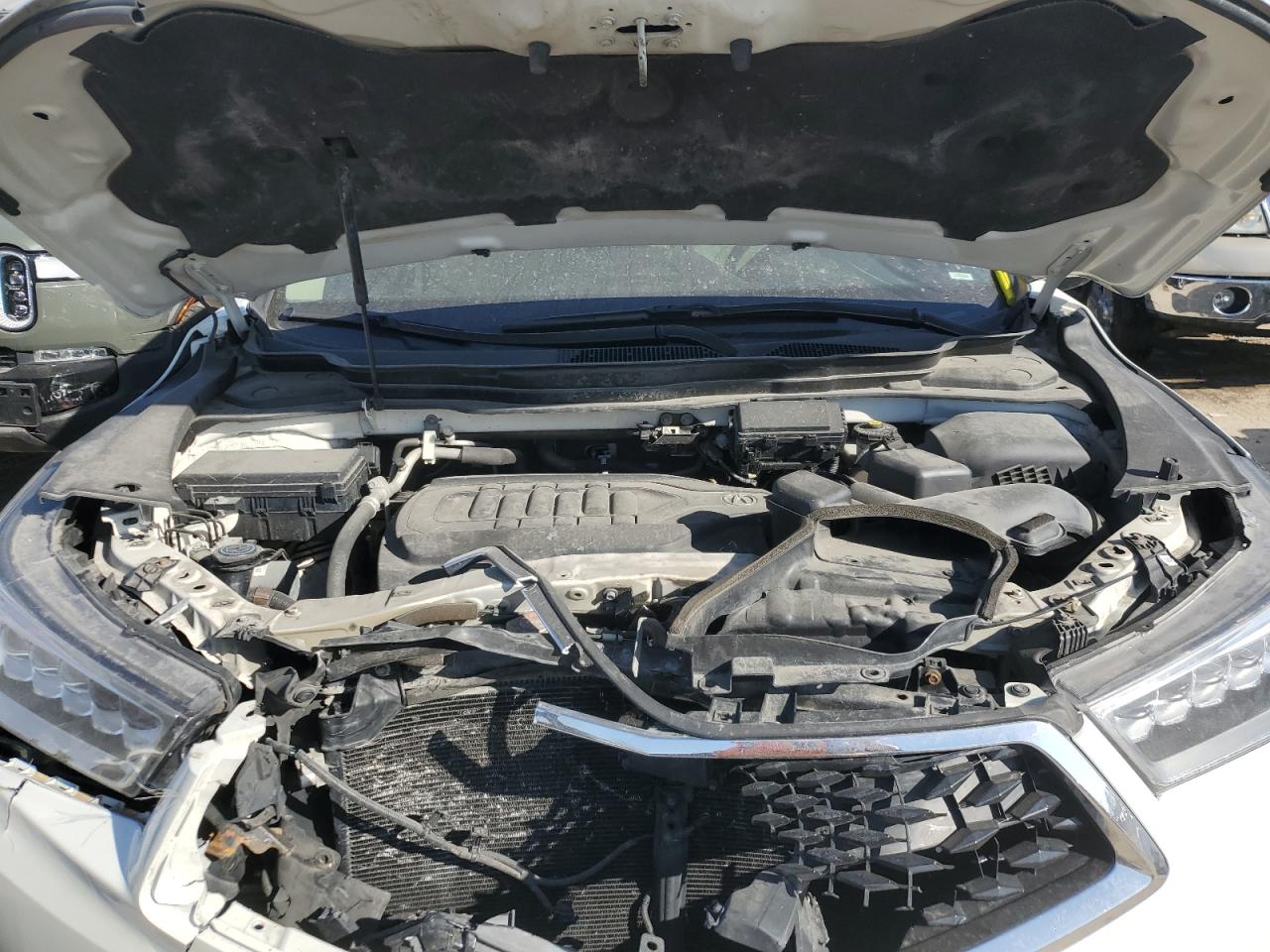 2017 Acura MDX VIN 5FRYD4H81HB002053 Copart auction photo, front end / rear end damage thumbnail 12