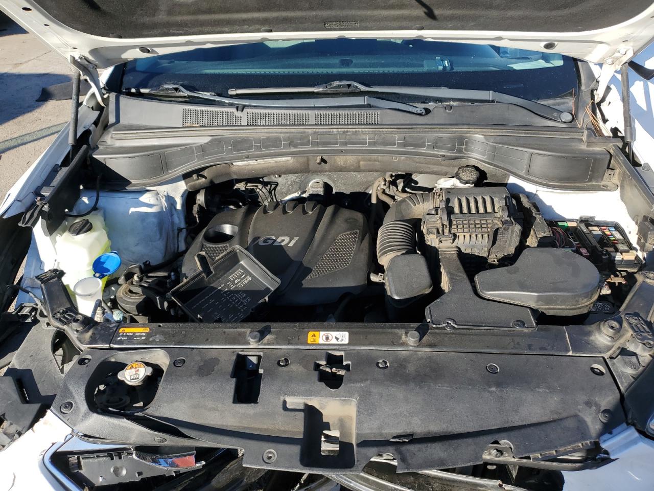 2014 Hyundai Santa Fe VIN 5XYZT3LB3EG163420 Copart auction photo, front end damage thumbnail 11