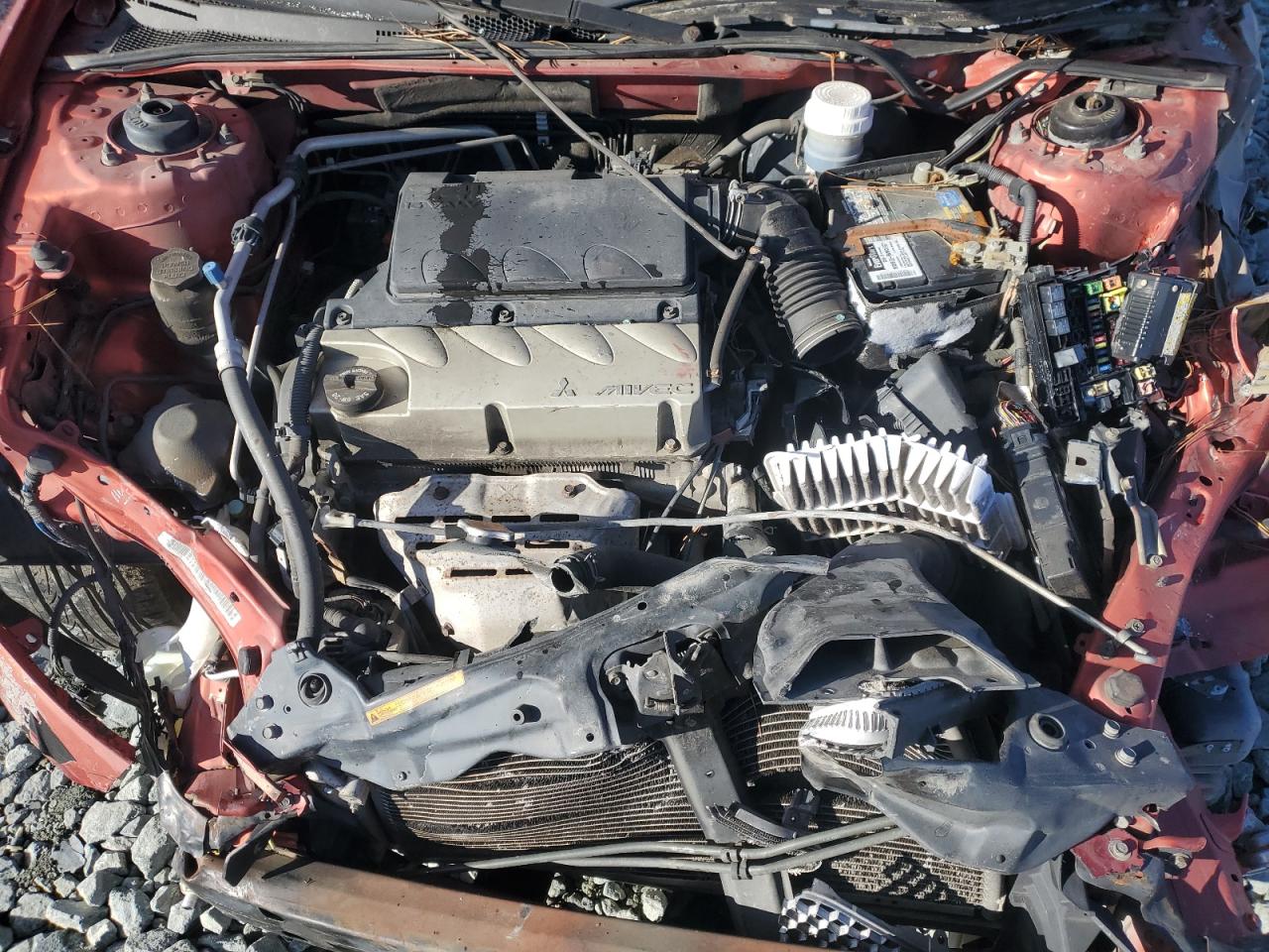 2008 Mitsubishi Eclipse VIN 4A3AK64F78E020970 Copart auction photo, rollover damage thumbnail 12