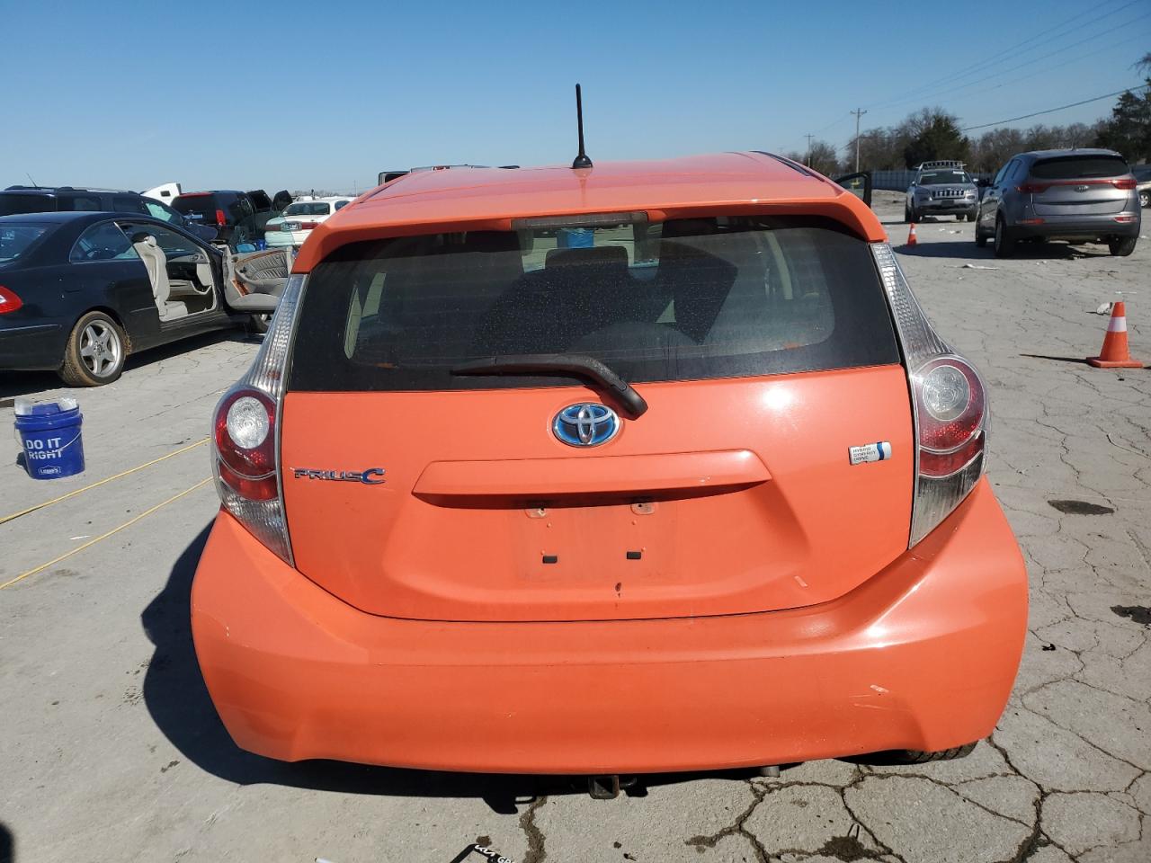 2014 Toyota Prius VIN JTDKDTB35E1060458 Copart auction photo, front end damage thumbnail 6