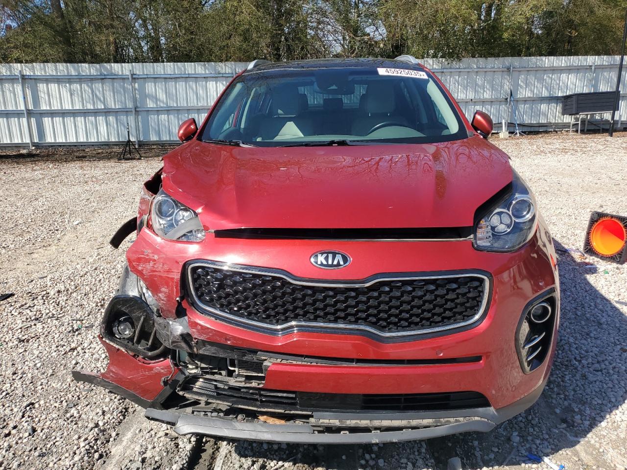 2017 KIA Sportage VIN KNDPN3AC9H7251919 Copart auction photo, front end / side damage thumbnail 5