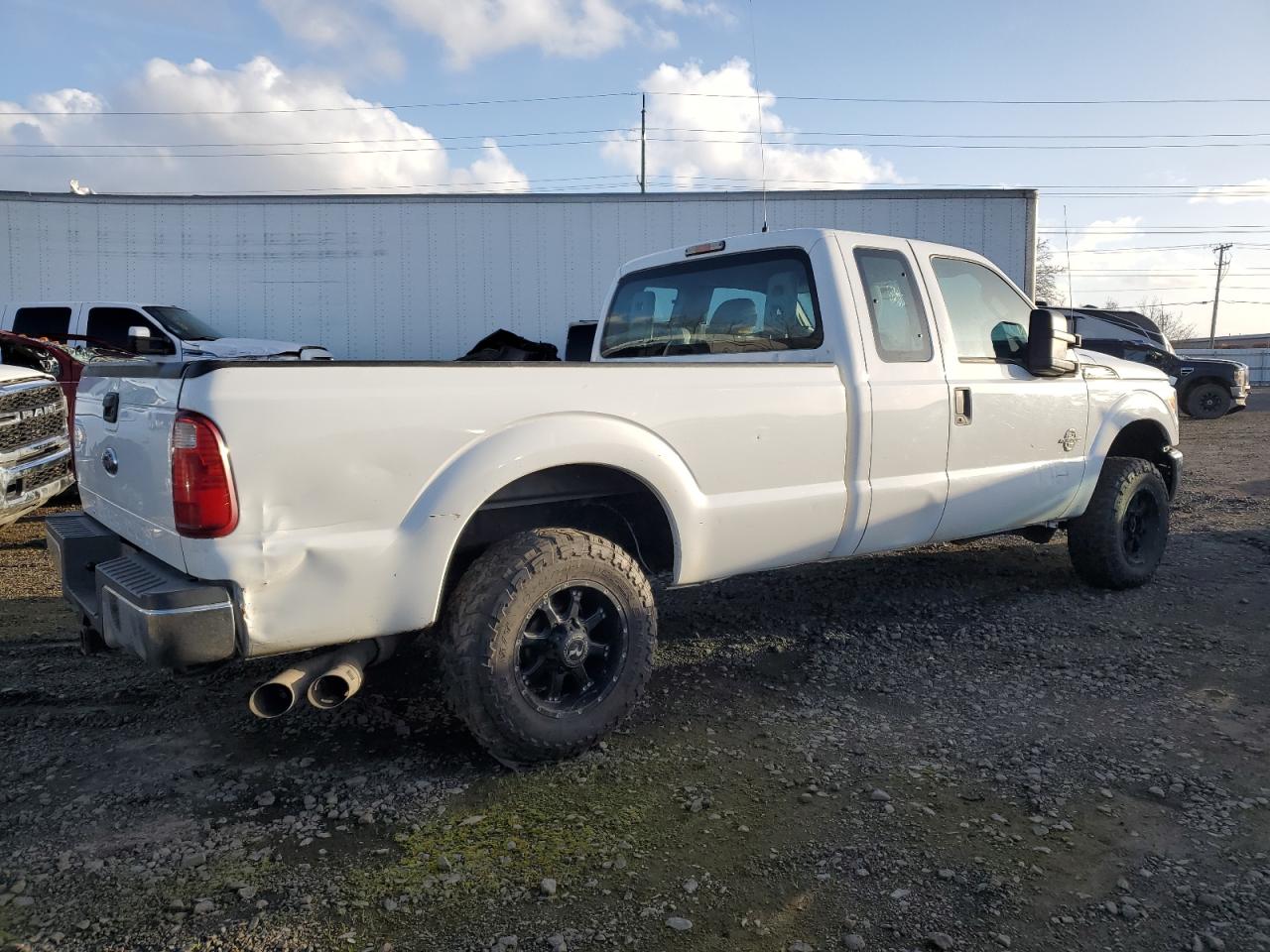 2014 Ford F250 VIN 1FT7X2BTXEEA16004 Copart auction photo, rear end / side damage thumbnail 3