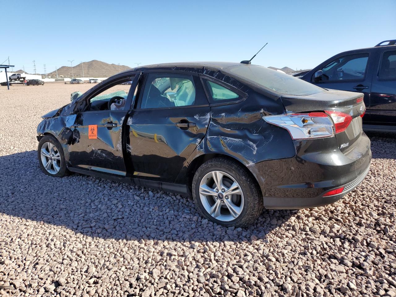 2014 Ford Focus VIN 1FADP3F21EL213994 Copart auction photo, all over damage thumbnail 2