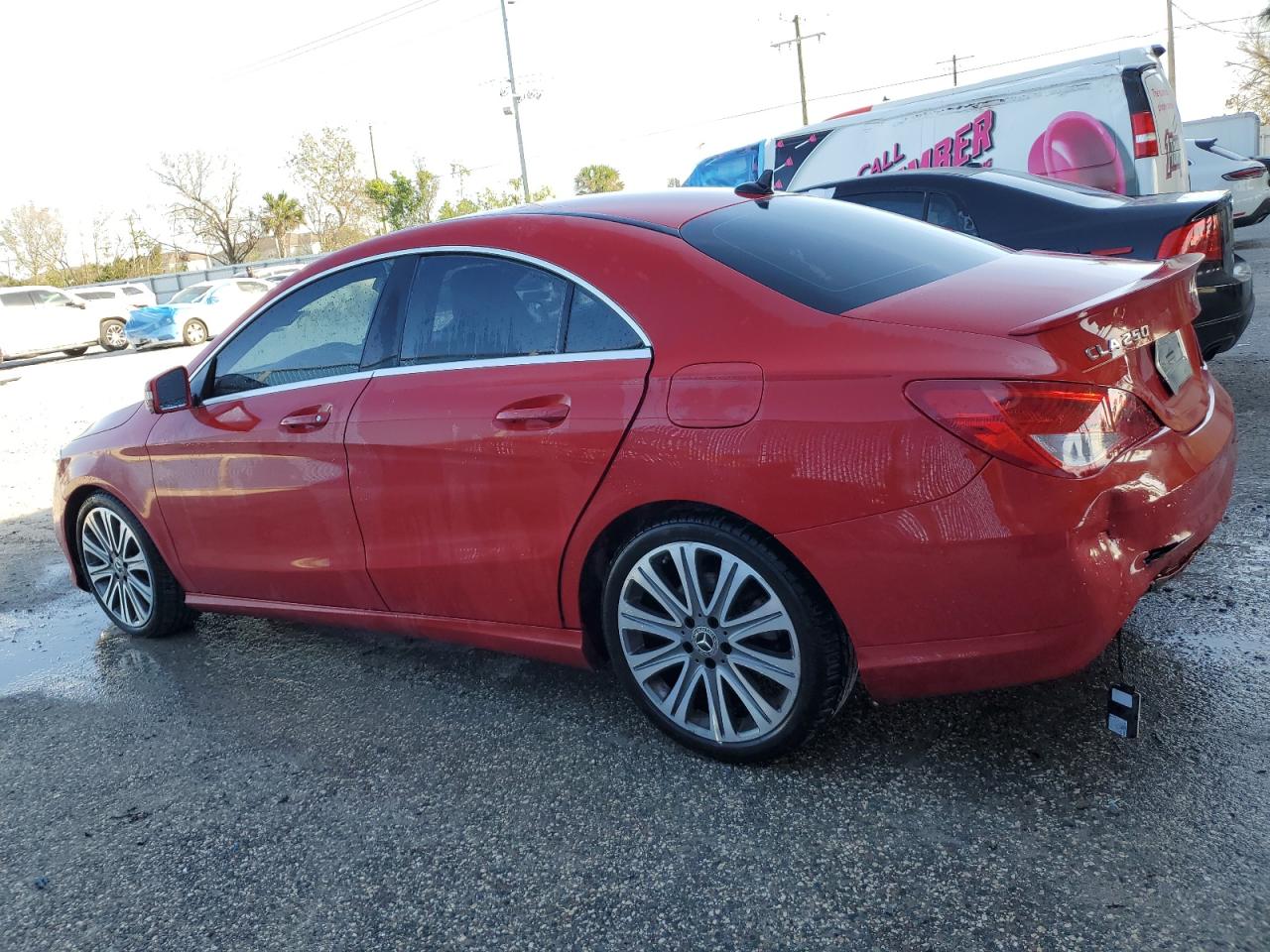 2018 Mercedes-Benz CLA-klasse VIN WDDSJ4EB4JN677764 Copart auction photo, front end damage thumbnail 2