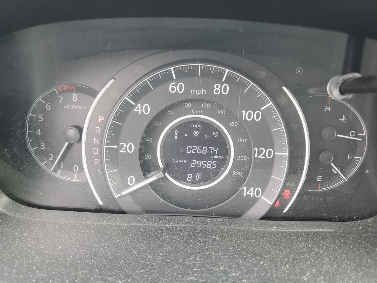 2013 Honda CR-V VIN 2HKRM4H31DH677715 Copart auction photo, front end damage thumbnail 9