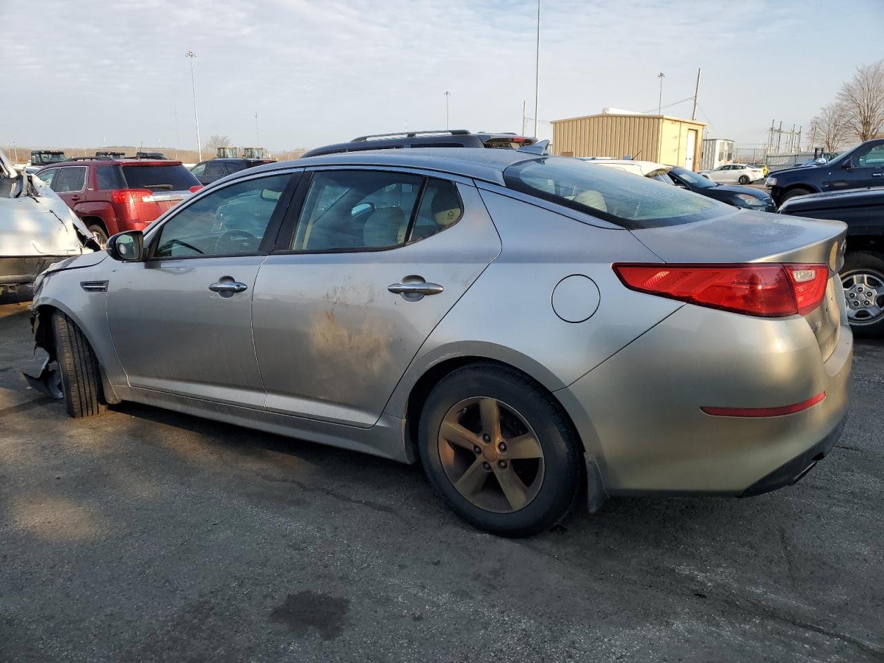 2014 KIA Optima VIN 5XXGM4A73EG276216 Copart auction photo, front end / rear end damage thumbnail 2