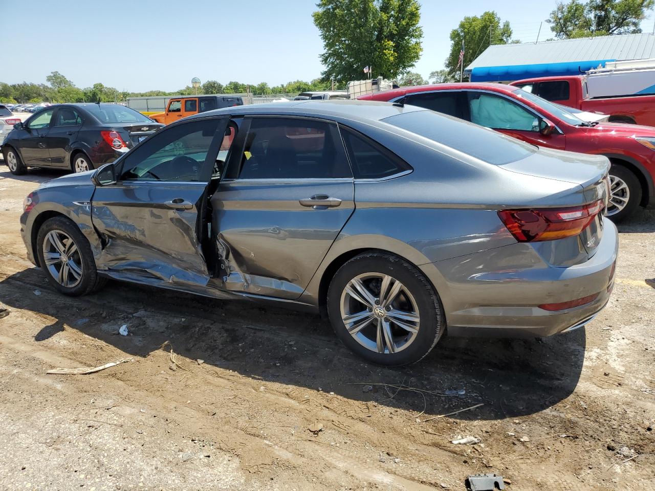 2019 Volkswagen Jetta VIN 3VWC57BUXKM089595 Copart auction photo, side / front end damage thumbnail 2