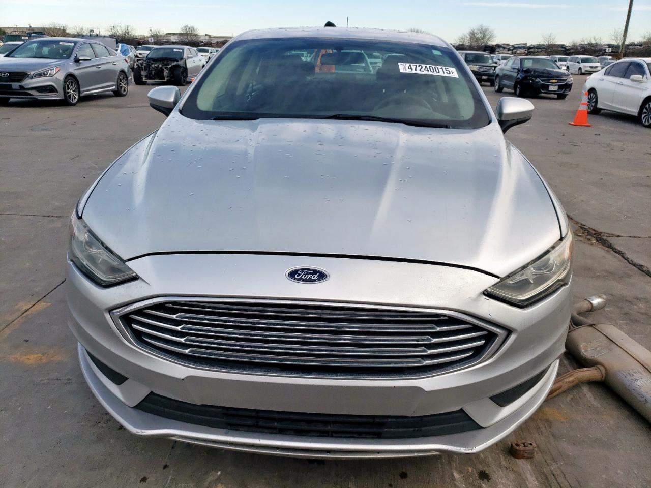 2018 Ford Fusion VIN 3FA6P0LU4JR101893 Copart auction photo, rear end damage thumbnail 5