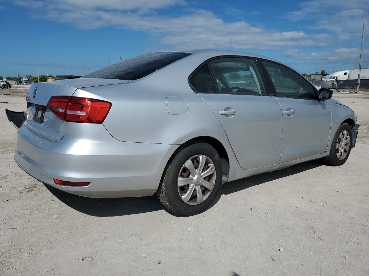 2015 Volkswagen Jetta VIN 3VW2K7AJ7FM315495 Copart auction photo, all over damage thumbnail 3