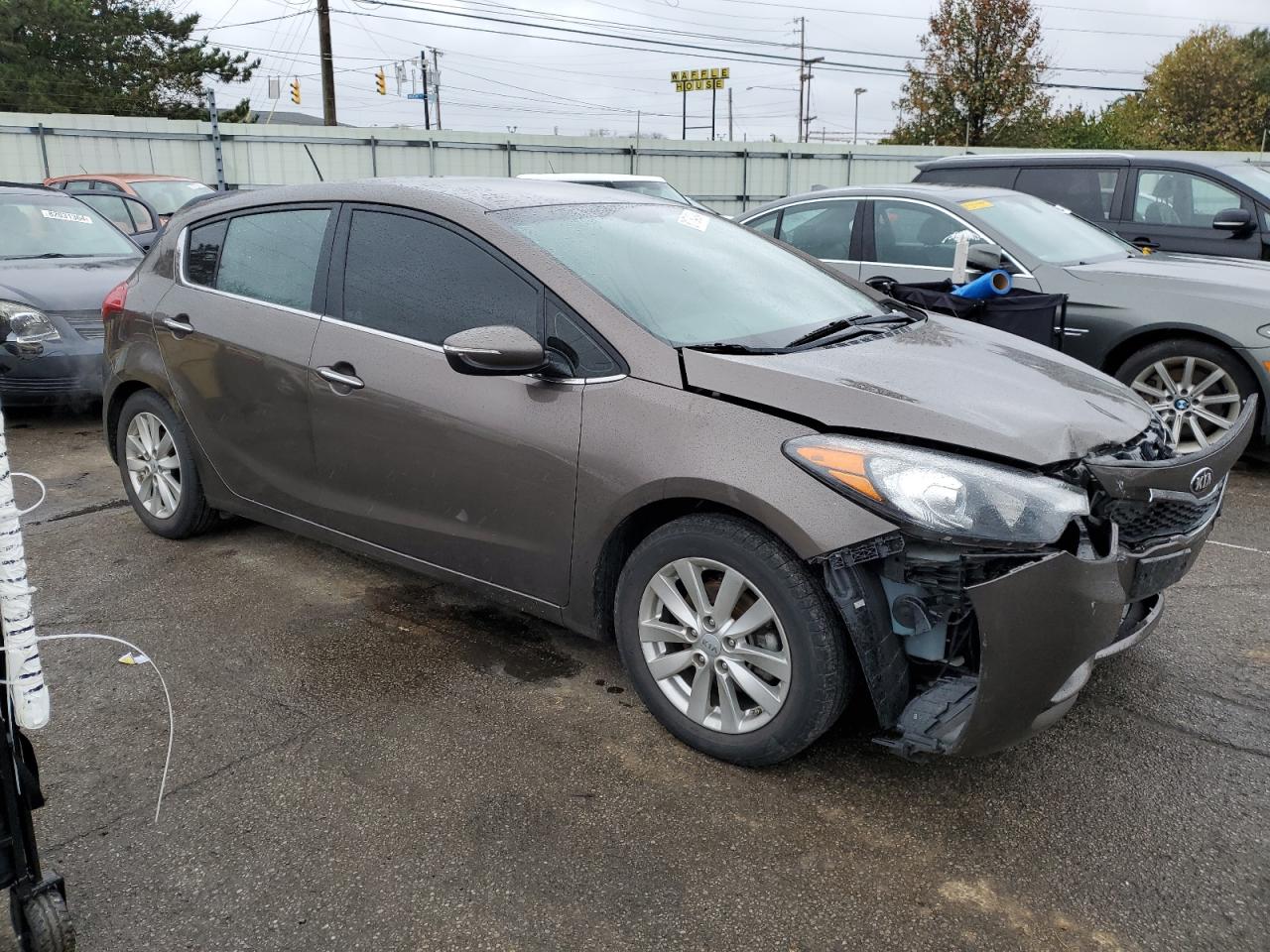 2014 KIA Forte VIN KNAFX5A84E5160283 Copart auction photo, front end damage thumbnail 4