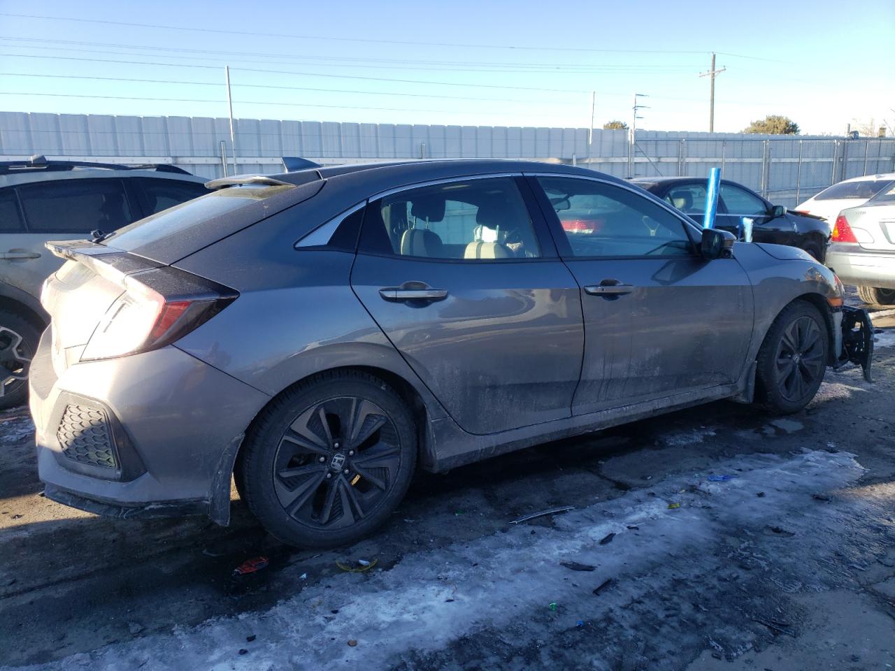 2019 Honda Civic VIN SHHFK7H61KU203682 Copart auction photo, front end / hail damage thumbnail 3