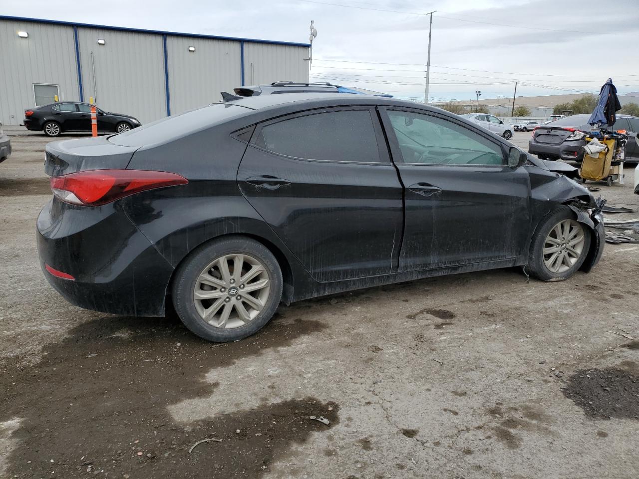 2014 Hyundai Elantra VIN KMHDH4AE0EU138581 Copart auction photo, front end damage thumbnail 3