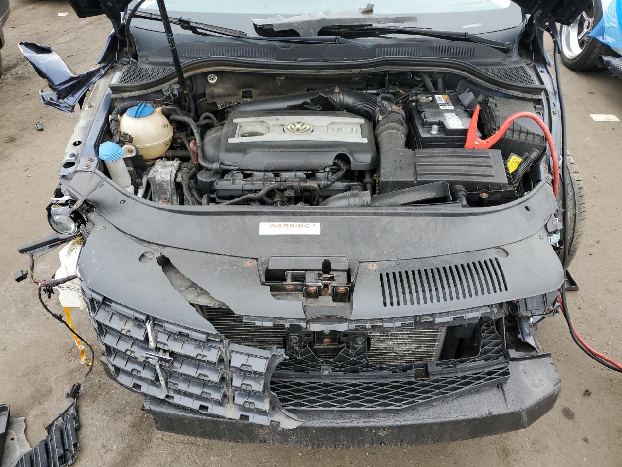 2013 Volkswagen Passat CC VIN WVWBP7AN6DE554014 Copart auction photo, front end / side damage thumbnail 13