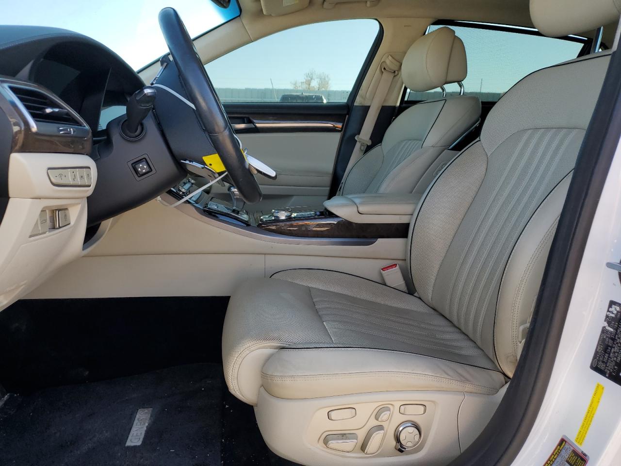 2018 Genesis G90 VIN KMHG34JA7JU041140 Copart auction photo, front end / side damage thumbnail 7