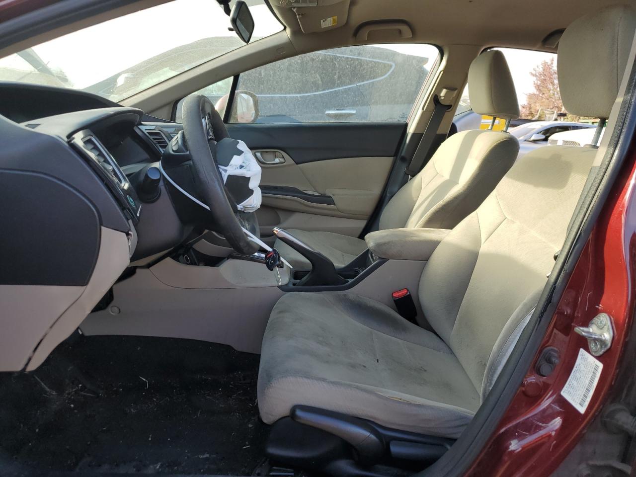 2013 Honda Civic VIN 2HGFB2F59DH586302 Copart auction photo, front end / minor dent/scratches damage thumbnail 7