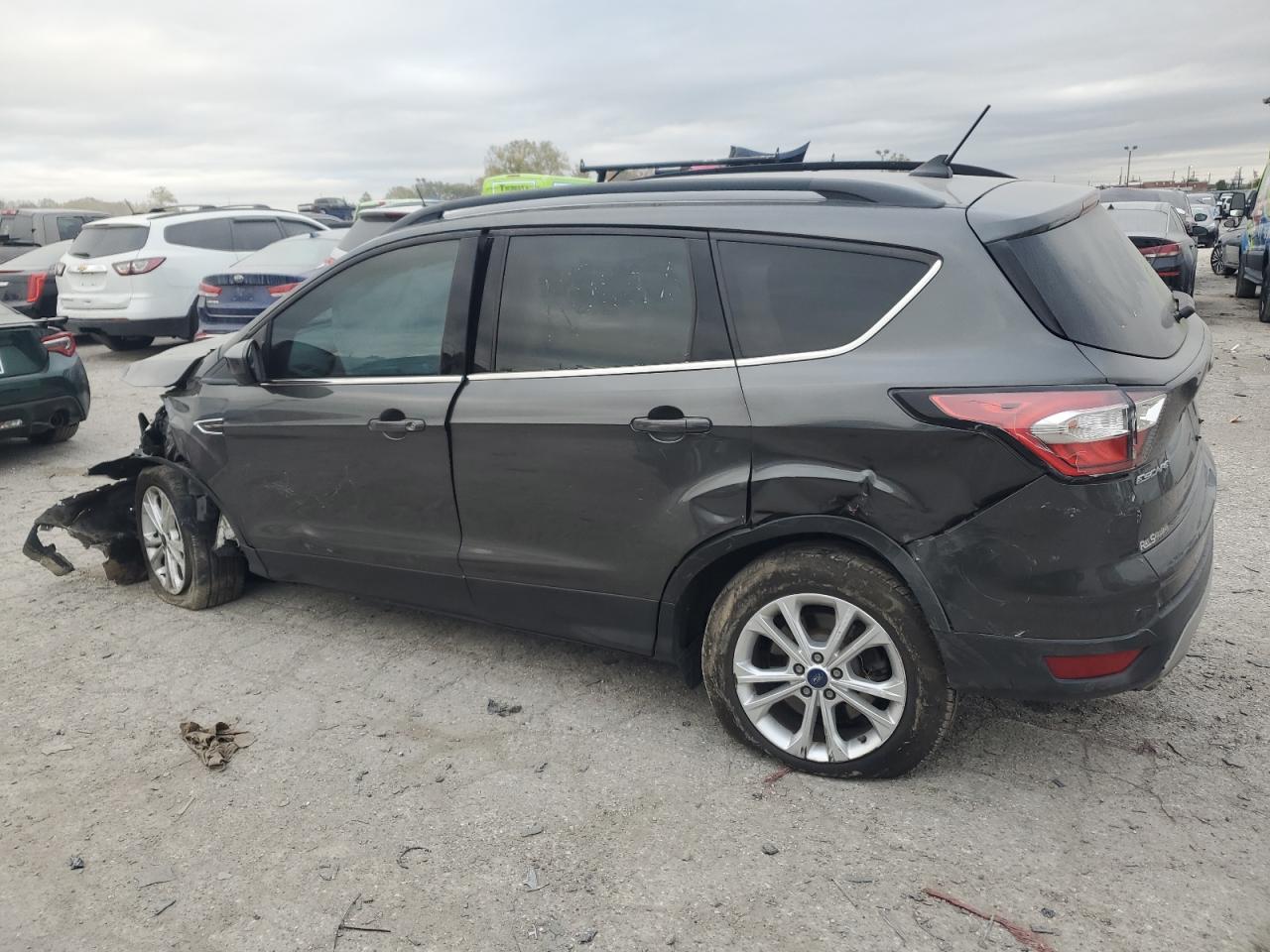 2018 Ford Escape VIN 1FMCU0GD6JUB10017 Copart auction photo, front end / rear end damage thumbnail 2