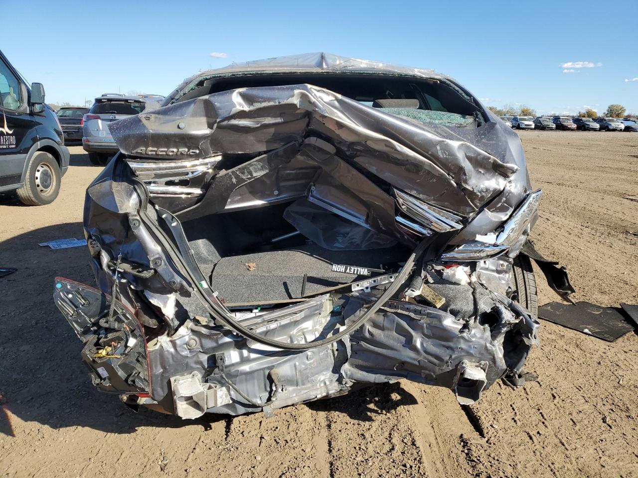 2020 Honda Accord VIN 1HGCV1F32LA098812 Copart auction photo, rear end / front end damage thumbnail 6
